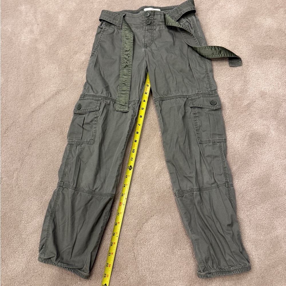Abercrombie kids belted cargo joggers